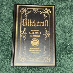 Witchcraft Handbook with Gold Detailing